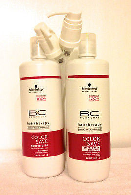 Schwarzkopf Bonacure Color Save Shampoo & Conditioner Duo Set, 33.8 Oz - BEAUTY IT IS