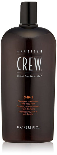 American Crew 3 In 1 Moisturizing Shampoo 33.8 Ounce