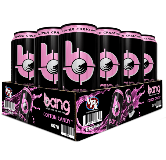 Bang Cotton Candy Energy Drink 16 ounces, 12 pack