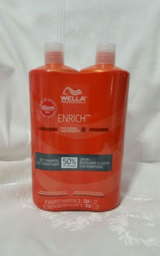 Wella Brilliance Shampoo and Conditioner Duo For Fine Hair, 33.8 ounces
