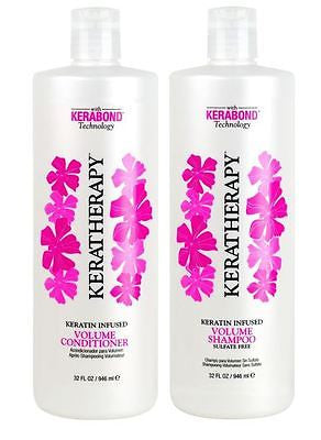 Keratherapy Keratin Infused Volume Shampoo & Conditioner, 32 oz