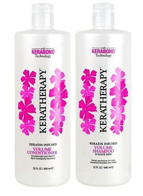 Keratherapy Keratin Infused Volume Shampoo & Conditioner, 32 oz - BEAUTY IT IS