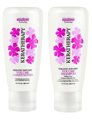 Keratherapy Keratin Infused Volume Shampoo & Conditioner, 10.1 oz