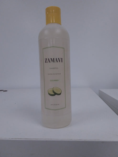 Zamavi Cucumber Shampoo For All Hair Types  16 Ounce