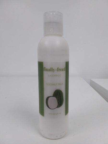 finally-freed Shampoo For All Hair Types - With Coconut Milk - 16 Ounce