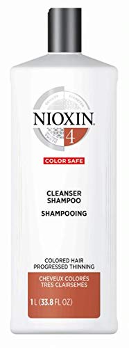 Nioxin System 4 Cleanser Shampoo for Color Treated Hair with Progressed Thinning 33.8 Oz