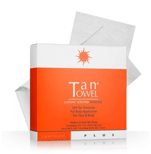 Tan Towel Self Tan Towelette Plus Full Body Application 5 Count
