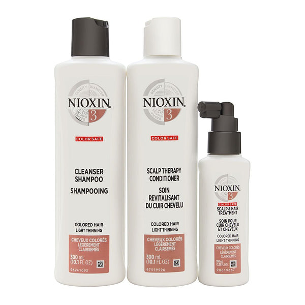 Nioxin Hair Care System 3 Kit for Colored Hair with Light Thinning