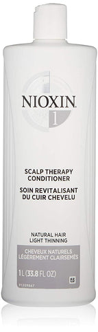 Nioxin System 1 Scalp Therapy Conditioner for Natural Hair with Light Thinning, 33.8 oz