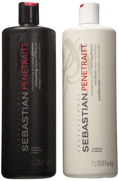 Sebastian Penetraitt Strengthening and Repair Shampoo & Conditioner Liter Set