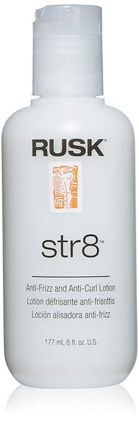 Rusk Str8 Anti-Frizz And Anti-Curl Lotion 6 Ounce