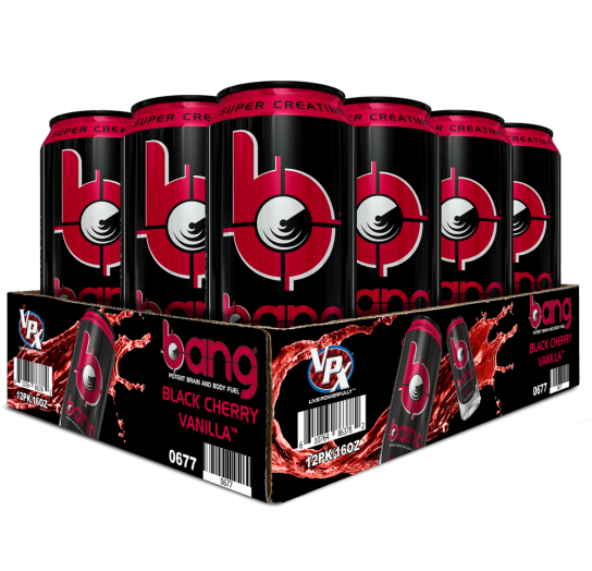 Bang Black Cherry Vanilla Energy Drink 16 ounces, 12 pack