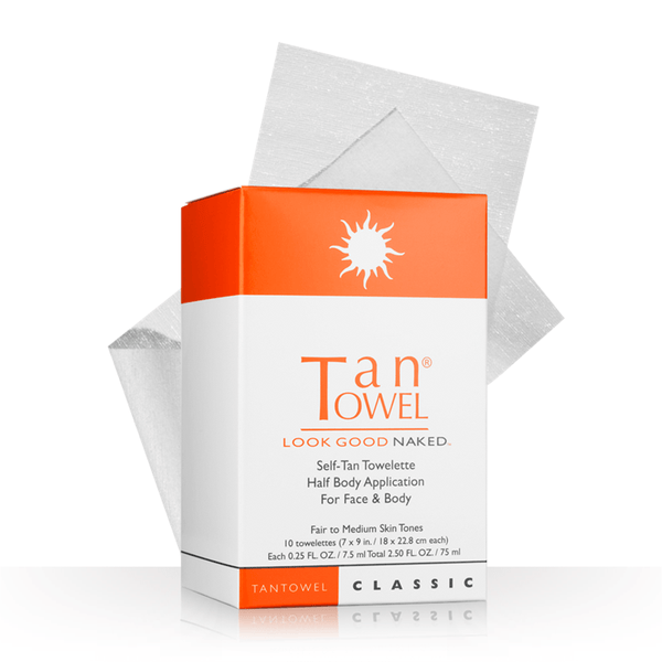 Tan Towel Self Tan Towelette Classic Half Body Application 10 Count