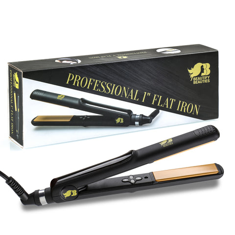 Beautify Beauties 1 inch Ceramic Tourmaline Flat Iron - BEAUTY IT IS - 1