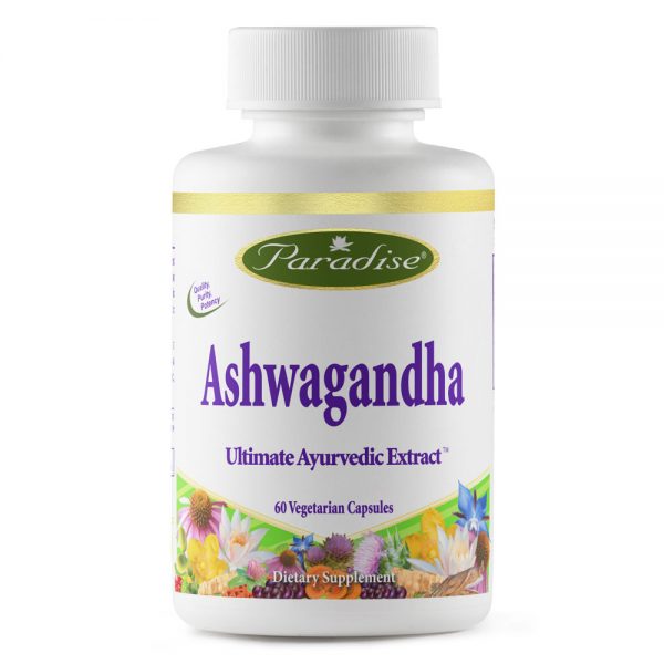 Paradise Herbs Ashwagandha organic extract 60 Vcaps