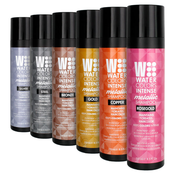 Tressa Watercolors Intense Metallic Shampoo 8.5 Ounce - Choose Your Color
