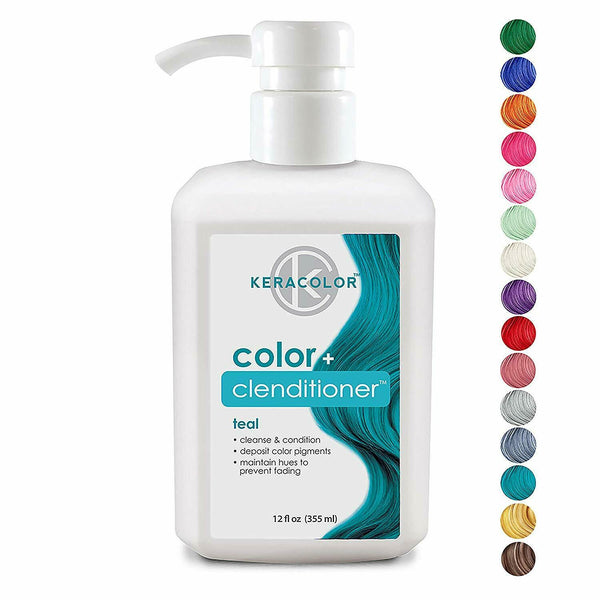 Keracolor Color Plus Clenditioner Teal 12 Ounce