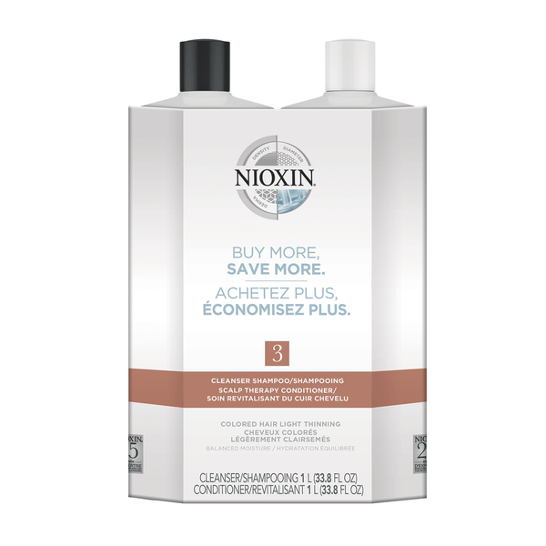 Nioxin System 3 Cleanser & Scalp Therapy Conditioner Duo 33.8 oz