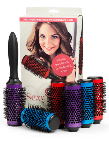 Sexy Curl Blowout Brush Set with Detachable Barrels